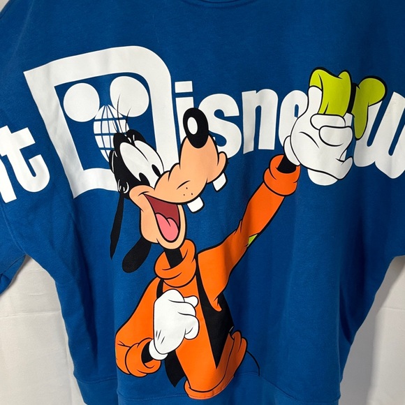 Disney Parks Retro 2024 Goofy Front To Back Crewneck Sweater Pullover Size XL - Picture 3 of 6